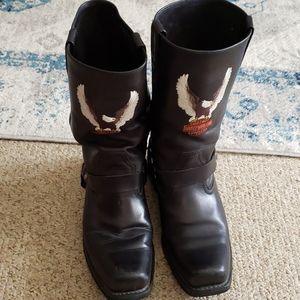 Mens Harley Davidson pull on boot